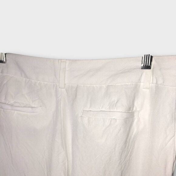 Banana‎ Republic Womens Pants Sz 14 White Linen Lined Wide Leg Dressy Classicore - Picture 3 of 13